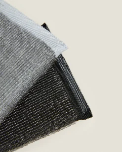 Grey And Black Scrubber (Set Of 2)