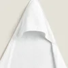 Hooded Baby Towel With Embroidered Border