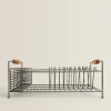 Iron And Acacia Wood Drying Rack