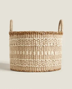Jute Basket With Border