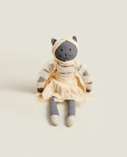 Kids' Halloween Mummy Cat Plush Toy