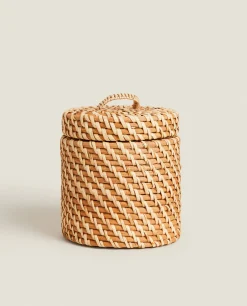 Kids' Rattan Hamper With Lid