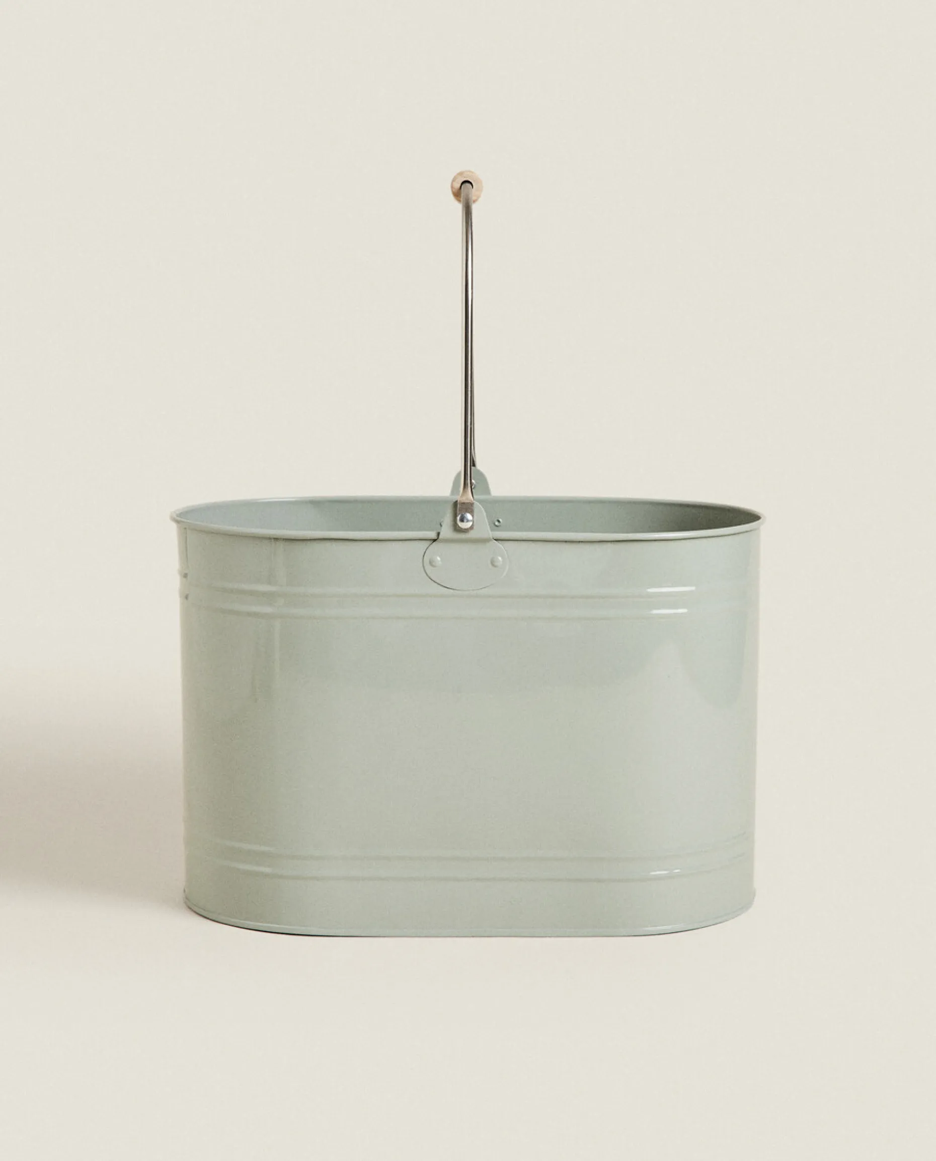 Lacquered Steel Bucket