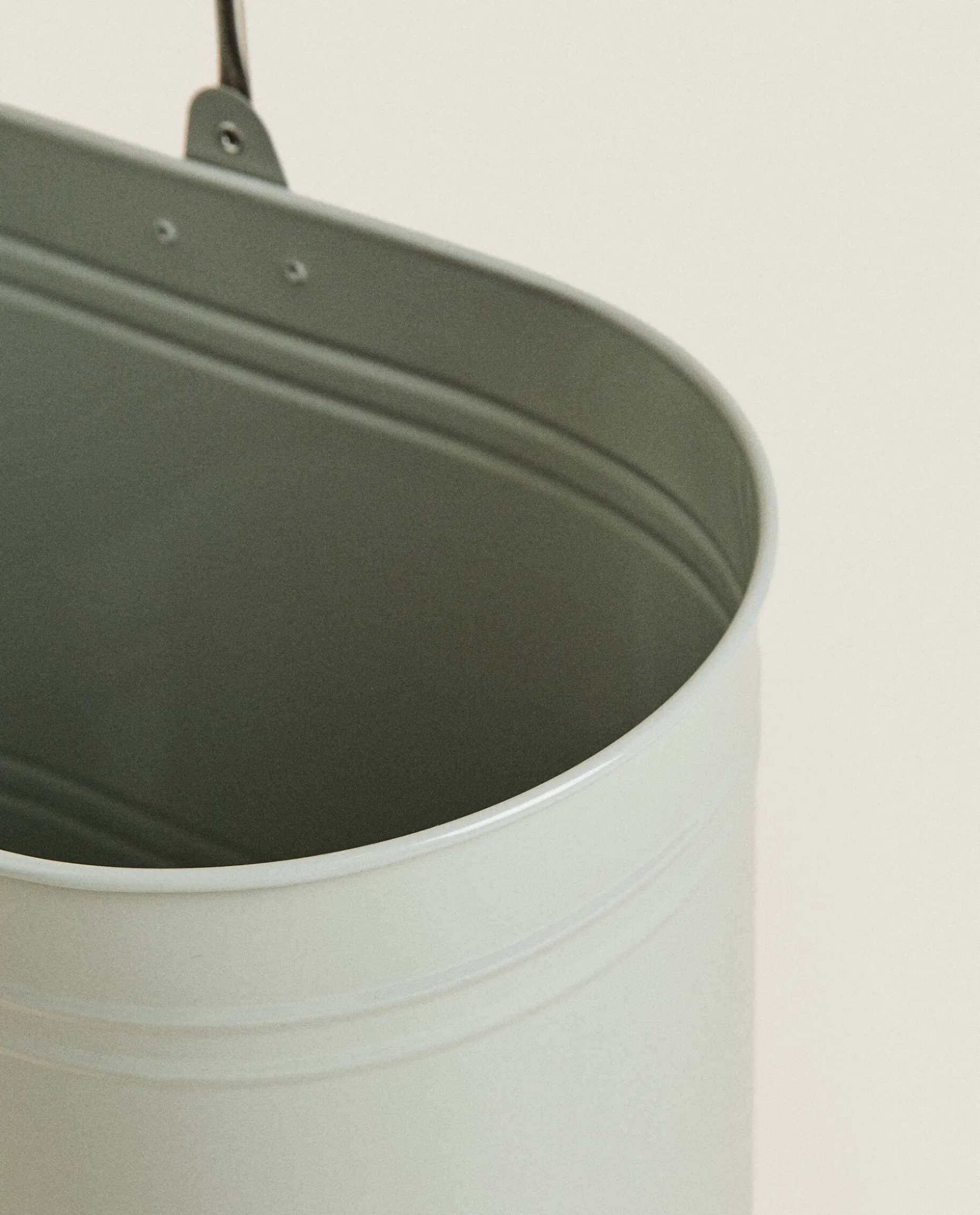 Lacquered Steel Bucket