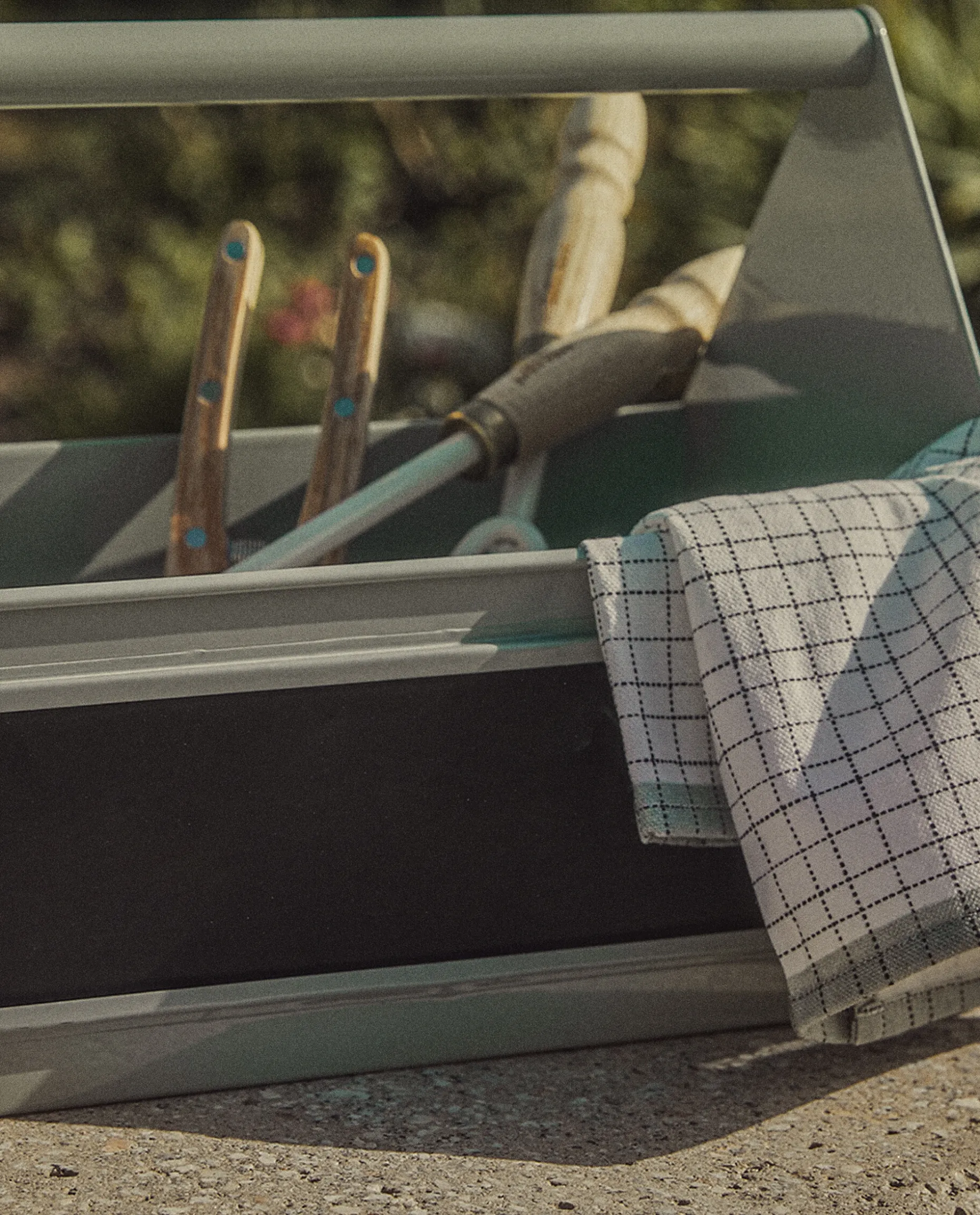 Lacquered Steel Gardening Box