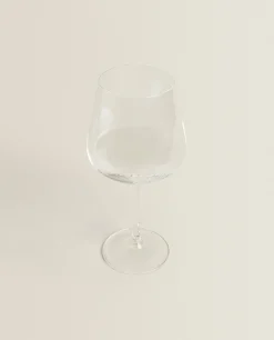 Large Bohemia Crystal Wine Glass