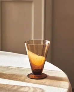 Large Glass With Bubbles
