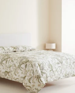 Leaf Print Flat Sheet