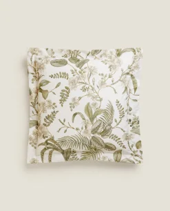 Leaf Print Pillowcase