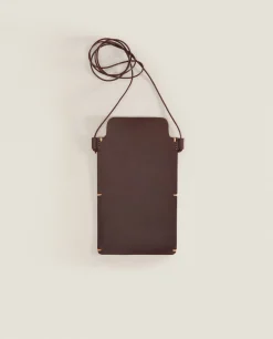 Leather Mobile Phone Case With Backstitching Detail