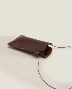 Leather Mobile Phone Case With Backstitching Detail