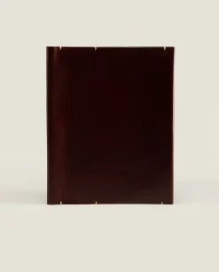 Leather Tablet Case With Topstitching Detail