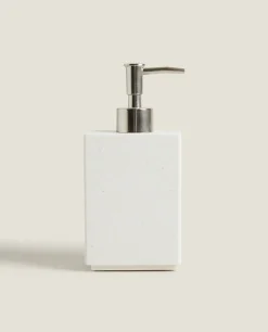 Light Marble Bathroom Dispenser