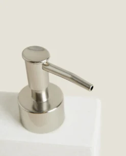 Light Marble Bathroom Dispenser