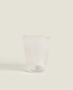 Lined Design Glass Tumbler