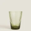 Lined Design Glass Tumbler