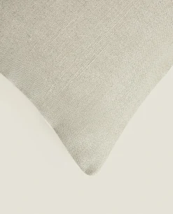 Linen And Velvet Throw Pillow Cover