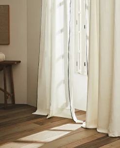 Linen Overlock Curtain