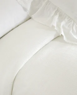 Linen Ruffle Bedspread