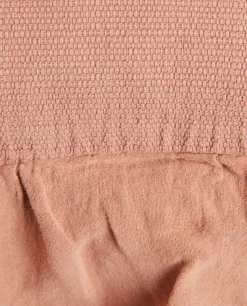 Linen Ruffle Throw Pillow Cover