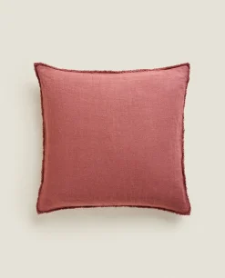 Linen Throw Pillow Cover