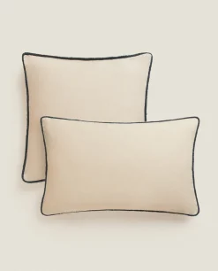 Linen Throw Pillow Cover