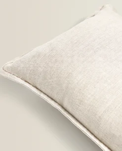Linen Throw Pillow Cover