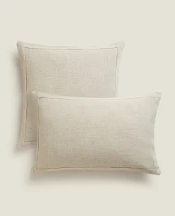 Linen Throw Pillow Cover