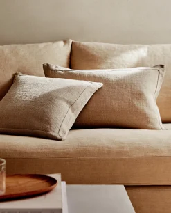 Linen Throw Pillow Cover