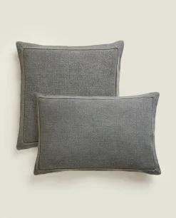 Linen Throw Pillow Cover