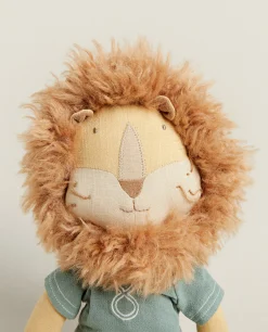 Lion Soccer Plush Toy