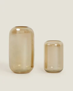 Lustrous Glass Vase