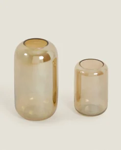 Lustrous Glass Vase