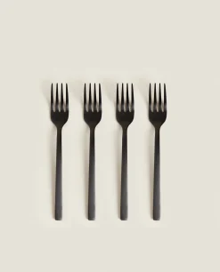 Matte Brunch Forks (Pack Of 4)