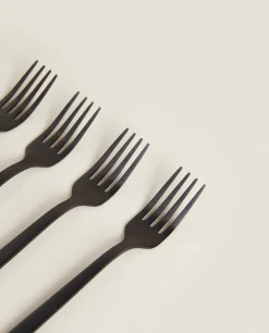 Matte Brunch Forks (Pack Of 4)