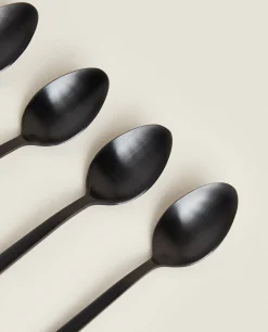 Matte Dessert Spoons (Pack Of 4)