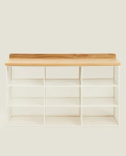 Metal And Wood Bench