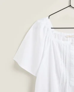Nightgown With Embroidered Butterflies