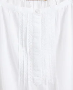 Nightgown With Embroidered Butterflies