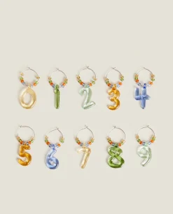 Number Glass Markers