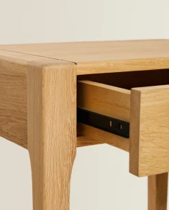 Oak Bedside Table With Drawer