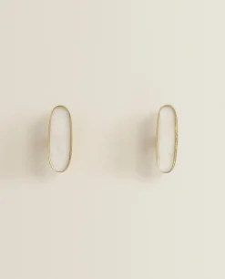 Oval Marble Door Knob (Pack Of 2)
