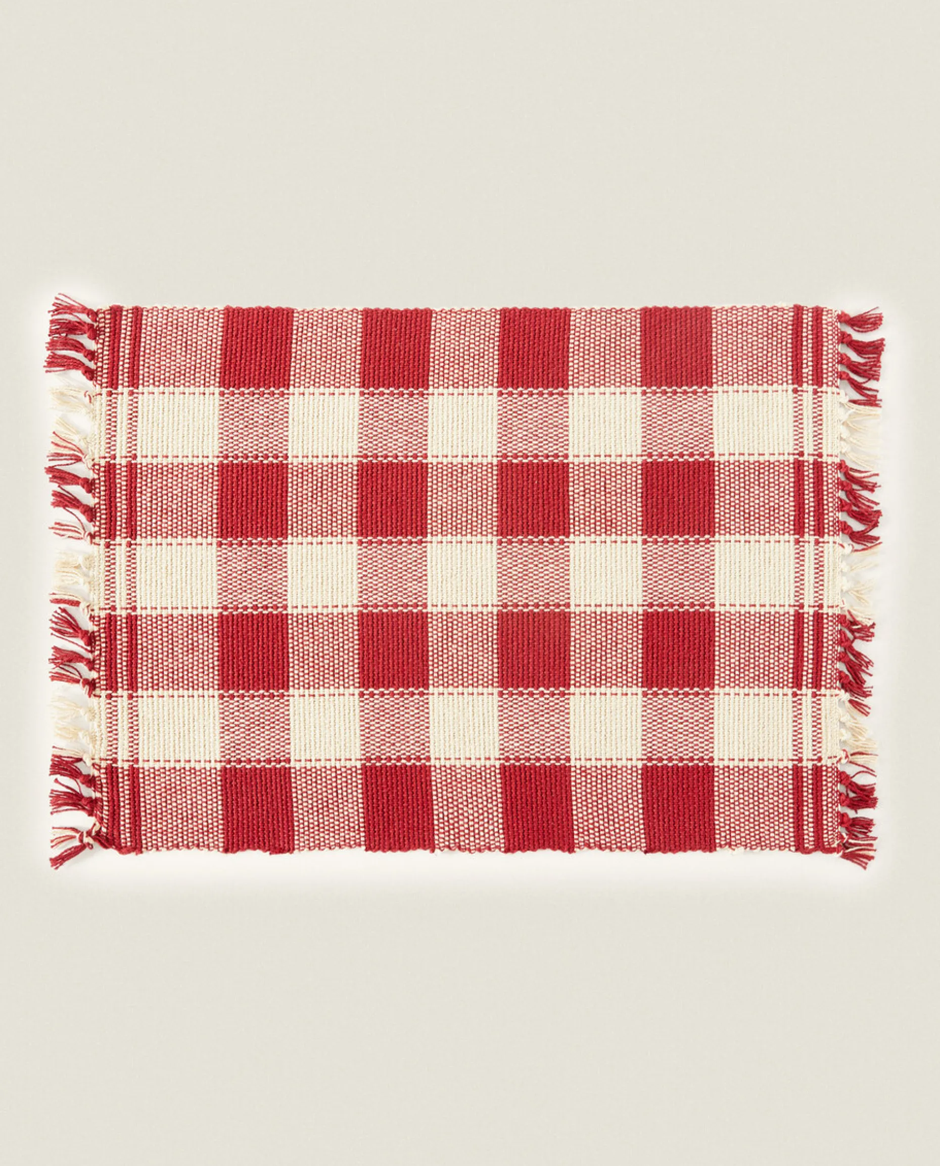Pack Of Christmas Check Placemats