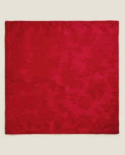 Pack Of Christmas Floral Jacquard Napkins