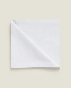 Pack Of Christmas Glittery Floral Jacquard Napkins