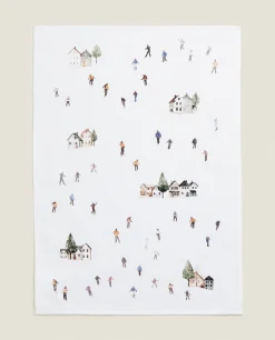 Pack Of Cotton Cloths With Skiers