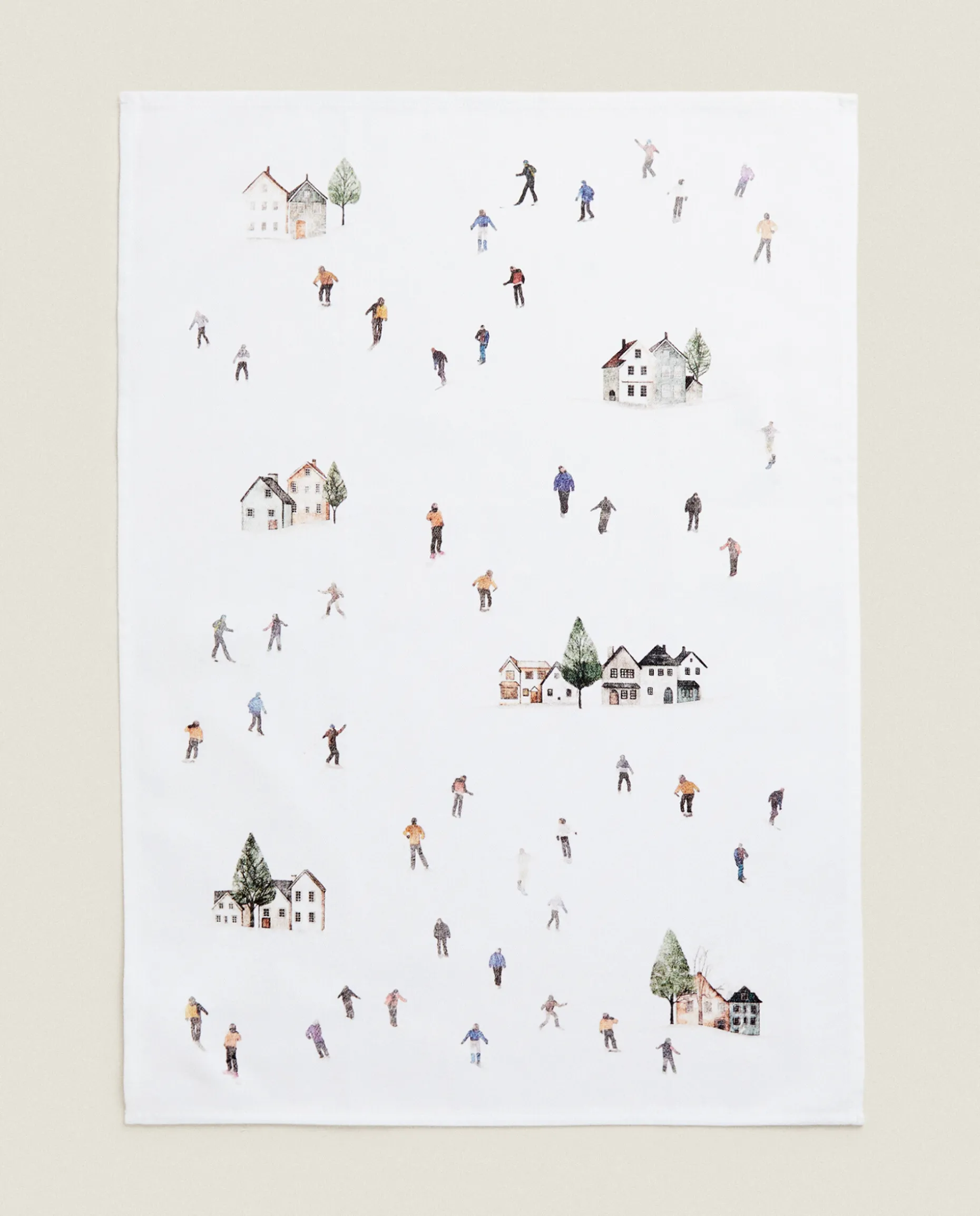 Pack Of Cotton Cloths With Skiers