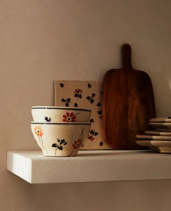 Painted Flower Bowl