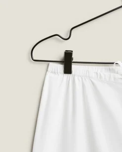 Pants With Lace Trim Hems