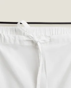 Pants With Lace Trim Hems